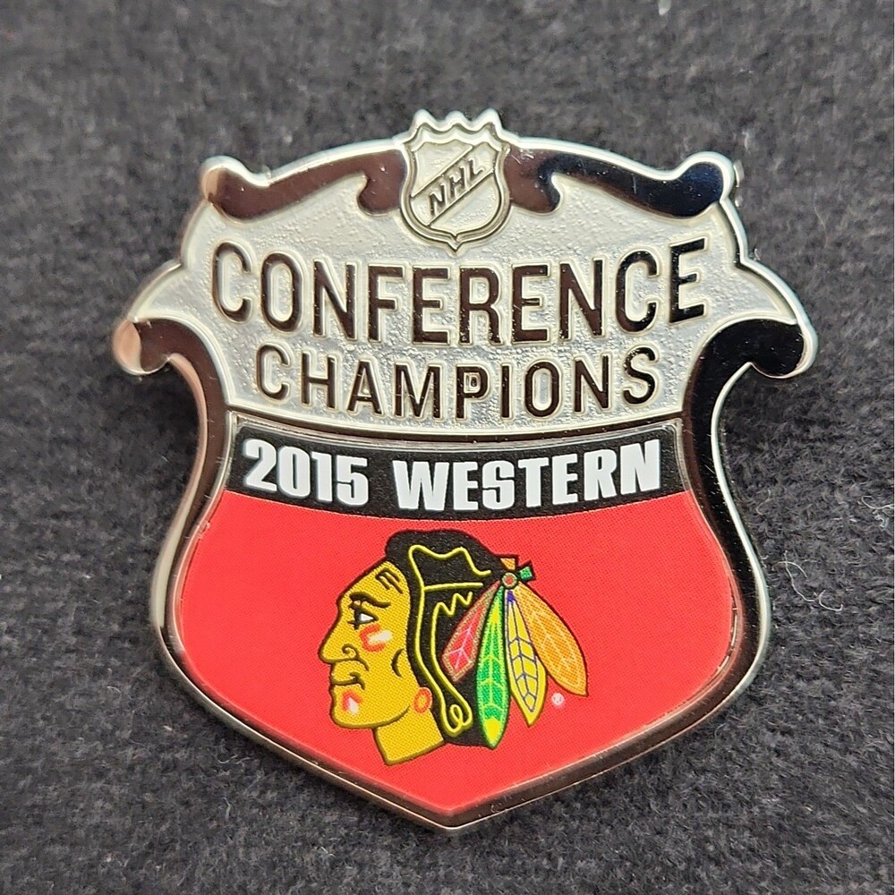 Pin Lapel Chicago Blackhawks 2015 NHL Western Conference Champions Collector